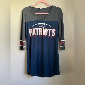 New England Patriots Football women’s sleepwear pajamas night gown Small
